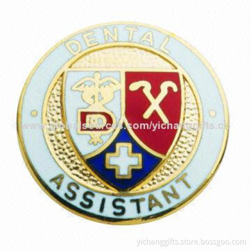 Custom Pin, Enamel Color with Gold Plating, Customized Logos are Welcome, Low MOQ, High Quality